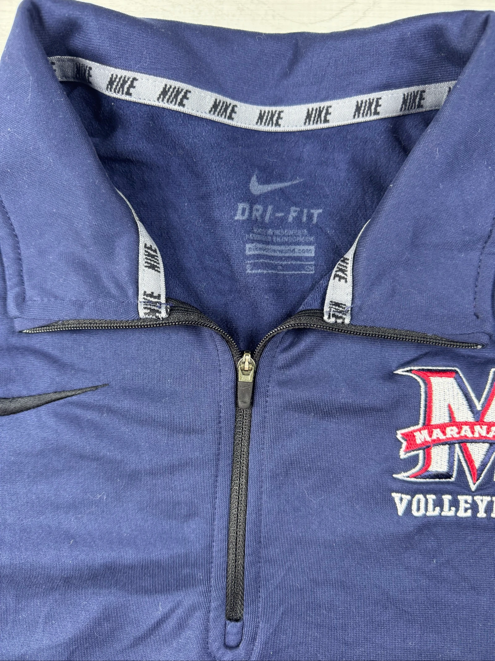 Nike Dri-FIT Maranatha Voleibol 1/2 Zip Sudadera Azul Marino S – photo 7